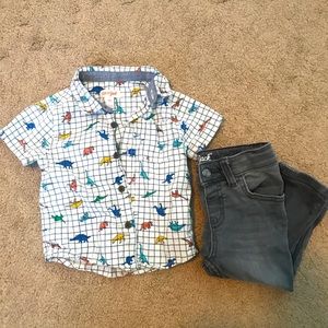 Cat & Jack dinosaur outfit - 18m toddler